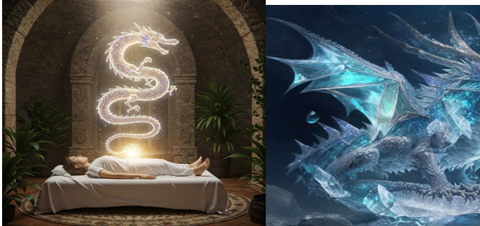 LEMURYA Kümesi Kristal  Ejderhası 